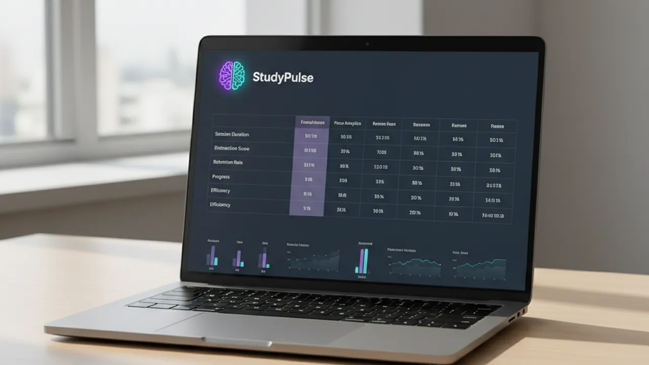 Écran de l'application StudyPulse